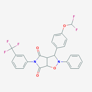 3-[4-(difluoromethoxy)phenyl]-2-phenyl-5-[3-(trifluoromethyl)phenyl]dihydro-2H-pyrrolo[3,4-d]isoxazole-4,6(3H,5H)-dione