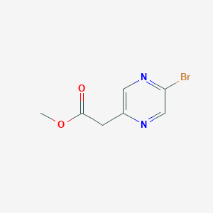 molecular formula C7H7BrN2O2 B2846077 Methyl 2-(5-bromopyrazin-2-yl)acetate CAS No. 1197237-92-5