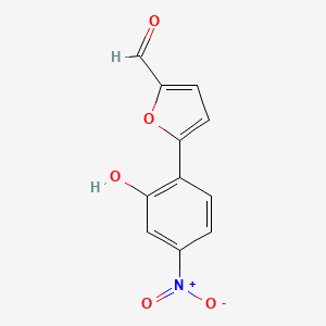 molecular formula C11H7NO5 B2846084 5-(2-Hydroxy-4-nitrophenyl)furan-2-carbaldehyde CAS No. 1797990-83-0