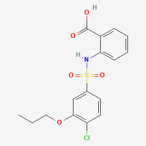 2-(4-Chloro-3-propoxybenzenesulfonamido)benzoic acid