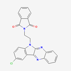 2-(2-{9-chloro-6H-indolo[2,3-b]quinoxalin-6-yl}ethyl)-2,3-dihydro-1H-isoindole-1,3-dione