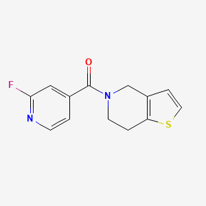 2-fluoro-4-{4H,5H,6H,7H-thieno[3,2-c]pyridine-5-carbonyl}pyridine