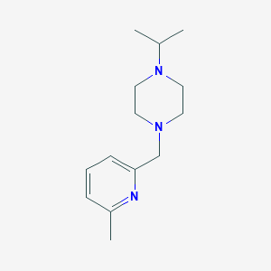 molecular formula C14H23N3 B2846134 1-异丙基-4-((6-甲基嘧啶-2-基)甲基)哌嗪 CAS No. 2097923-30-1