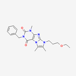 2-Benzyl-6-(3-ethoxypropyl)-4,7,8-trimethylpurino[7,8-a]imidazole-1,3-dione