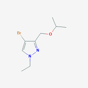 molecular formula C9H15BrN2O B2846146 4-bromo-1-ethyl-3-(isopropoxymethyl)-1H-pyrazole CAS No. 1856073-85-2