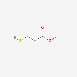 molecular formula C6H12O2S B2846153 Methyl 2-methyl-3-sulfanylbutanoate CAS No. 1221397-62-1