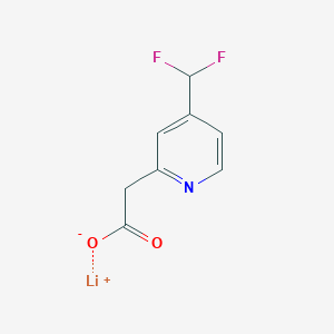 Lithium 2-[4-(difluoromethyl)pyridin-2-yl]acetate