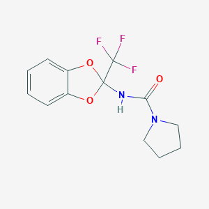 N-[2-(trifluoromethyl)-1,3-benzodioxol-2-yl]pyrrolidine-1-carboxamide