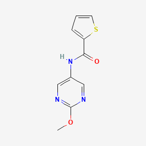 molecular formula C10H9N3O2S B2846173 N-(2-methoxypyrimidin-5-yl)thiophene-2-carboxamide CAS No. 1396870-12-4