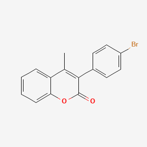molecular formula C16H11BrO2 B2846195 3-(4-溴苯基)-4-甲基香豆素-2-酮 CAS No. 112030-35-0