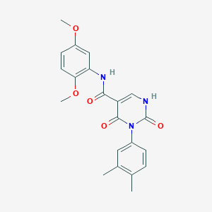 N-(2,5-dimethoxyphenyl)-3-(3,4-dimethylphenyl)-2,4-dioxo-1,2,3,4-tetrahydropyrimidine-5-carboxamide
