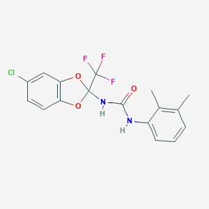 molecular formula C17H14ClF3N2O3 B284621 N-[5-chloro-2-(trifluoromethyl)-1,3-benzodioxol-2-yl]-N'-(2,3-dimethylphenyl)urea 