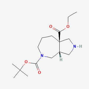 Cis-5-Tert-Butyl 8A-Ethyl Octahydropyrrolo[3,4-C]Azepine-5,8A(1H)-Dicarboxylate