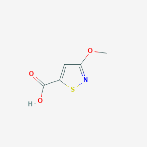 molecular formula C5H5NO3S B2846275 3-Methoxy-1,2-thiazole-5-carboxylic acid CAS No. 1909312-82-8