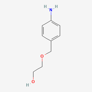 molecular formula C9H13NO2 B2846279 2-[(4-氨基苯基)甲氧基]乙醇 CAS No. 1019516-04-1