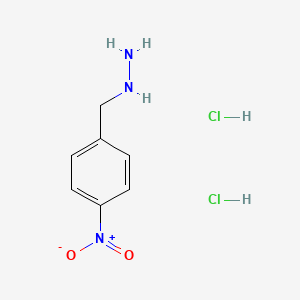 molecular formula C7H11Cl2N3O2 B2846283 (4-Nitrobenzyl)hydrazine dihydrochloride CAS No. 2044707-11-9