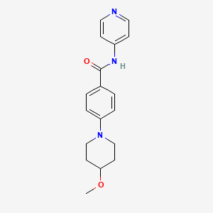 4-(4-methoxypiperidin-1-yl)-N-(pyridin-4-yl)benzamide