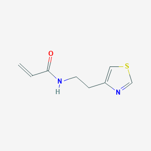 molecular formula C8H10N2OS B2846380 N-[2-(1,3-thiazol-4-yl)ethyl]prop-2-enamide CAS No. 1343884-66-1