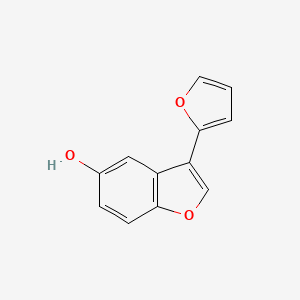 molecular formula C12H8O3 B2846383 3-(Furan-2-yl)-1-benzofuran-5-ol CAS No. 1573547-74-6