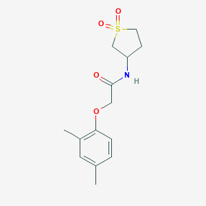 molecular formula C14H19NO4S B284645 2-(2,4-dimethylphenoxy)-N-(1,1-dioxidotetrahydro-3-thienyl)acetamide 