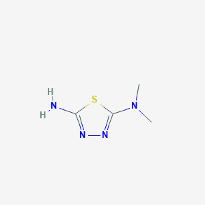 molecular formula C4H8N4S B2846479 N,N-Dimethyl-1,3,4-thiadiazole-2,5-diamine CAS No. 72269-96-6