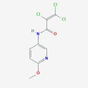 molecular formula C9H7Cl3N2O2 B2846485 2,3,3-三氯-N-(6-甲氧基-3-吡啶基)丙烯酰胺 CAS No. 338965-63-2