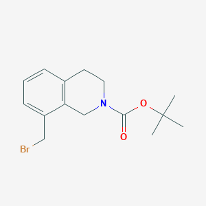 molecular formula C15H20BrNO2 B2846498 叔丁基8-(溴甲基)-3,4-二氢-1H-异喹啉-2-羧酸酯 CAS No. 2268818-17-1