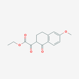 molecular formula C15H16O5 B2846507 Ethyl 2-(6-methoxy-1-oxo-1,2,3,4-tetrahydronaphthalen-2-yl)-2-oxoacetate CAS No. 1146206-22-5
