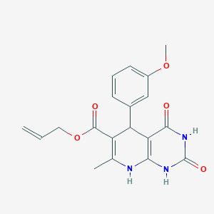 molecular formula C19H19N3O5 B284653 Allyl 5-(3-methoxyphenyl)-7-methyl-2,4-dioxo-1,2,3,4,5,8-hexahydropyrido[2,3-d]pyrimidine-6-carboxylate 