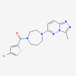 B2846531 (4-Bromothiophen-2-yl)-[4-(3-methyl-[1,2,4]triazolo[4,3-b]pyridazin-6-yl)-1,4-diazepan-1-yl]methanone CAS No. 2320852-05-7