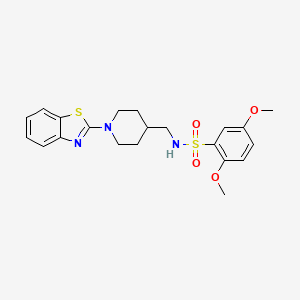 B2846545 N-((1-(benzo[d]thiazol-2-yl)piperidin-4-yl)methyl)-2,5-dimethoxybenzenesulfonamide CAS No. 1797563-85-9