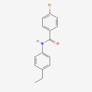 molecular formula C15H14BrNO B2846547 4-溴-N-(4-乙基苯基)苯甲酰胺 CAS No. 313251-10-4