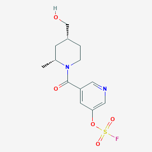 3-Fluorosulfonyloxy-5-[(2R,4R)-4-(hydroxymethyl)-2-methylpiperidine-1-carbonyl]pyridine