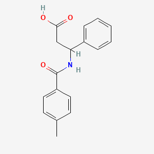 3-[(4-Methylphenyl)formamido]-3-phenylpropanoic acid