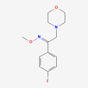 molecular formula C13H17FN2O2 B2846573 1-(4-氟苯基)-2-吗啉基-1-乙酮 O-甲氧基肟 CAS No. 551921-47-2