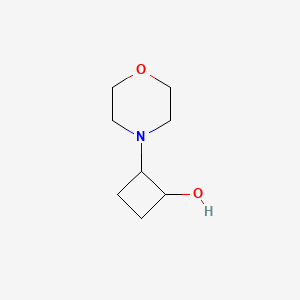 molecular formula C8H15NO2 B2846576 2-(Morpholin-4-yl)cyclobutan-1-ol CAS No. 1824529-67-0