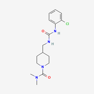 4-((3-(2-chlorophenyl)ureido)methyl)-N,N-dimethylpiperidine-1-carboxamide