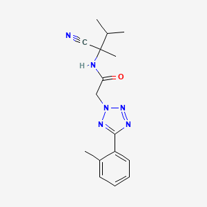N-(1-cyano-1,2-dimethylpropyl)-2-[5-(2-methylphenyl)-2H-1,2,3,4-tetrazol-2-yl]acetamide