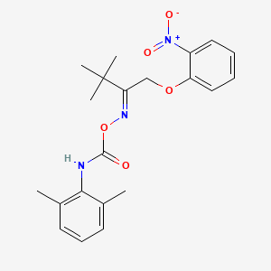 (E)-[3,3-dimethyl-1-(2-nitrophenoxy)butan-2-ylidene]amino N-(2,6-dimethylphenyl)carbamate