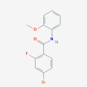 B2846599 4-bromo-2-fluoro-N-(2-methoxyphenyl)benzamide CAS No. 391223-24-8