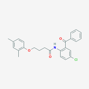 N-(2-benzoyl-4-chlorophenyl)-4-(2,4-dimethylphenoxy)butanamide