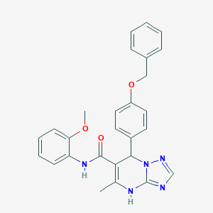 7-[4-(benzyloxy)phenyl]-N-(2-methoxyphenyl)-5-methyl-4,7-dihydro[1,2,4]triazolo[1,5-a]pyrimidine-6-carboxamide