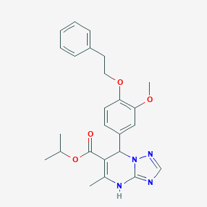 Isopropyl 7-[3-methoxy-4-(2-phenylethoxy)phenyl]-5-methyl-4,7-dihydro[1,2,4]triazolo[1,5-a]pyrimidine-6-carboxylate