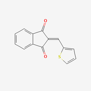 molecular formula C14H8O2S B2846648 2-(Thiophen-2-ylmethylidene)indene-1,3-dione CAS No. 24760-36-9