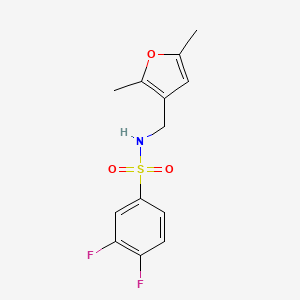 N-((2,5-dimethylfuran-3-yl)methyl)-3,4-difluorobenzenesulfonamide