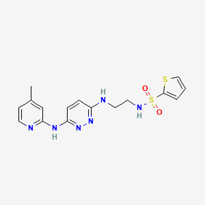 N-(2-((6-((4-methylpyridin-2-yl)amino)pyridazin-3-yl)amino)ethyl)thiophene-2-sulfonamide