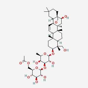 molecular formula C44H70O14 B2846692 6''-O-乙酰基瑞香皂苷A CAS No. 64340-46-1