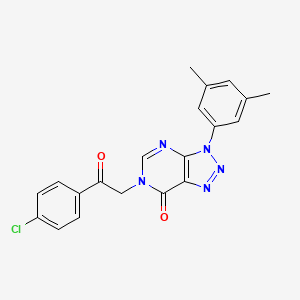 6-[2-(4-Chlorophenyl)-2-oxoethyl]-3-(3,5-dimethylphenyl)triazolo[4,5-d]pyrimidin-7-one