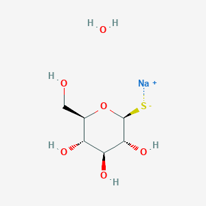 molecular formula C6H13NaO6S B2846700 Beta-D-thioglucose sodium salt hydrate CAS No. 1622206-36-3; 255818-98-5