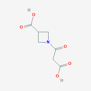 molecular formula C7H9NO5 B2846703 1-(2-Carboxyacetyl)-3-azetanecarboxylic acid CAS No. 97628-94-9